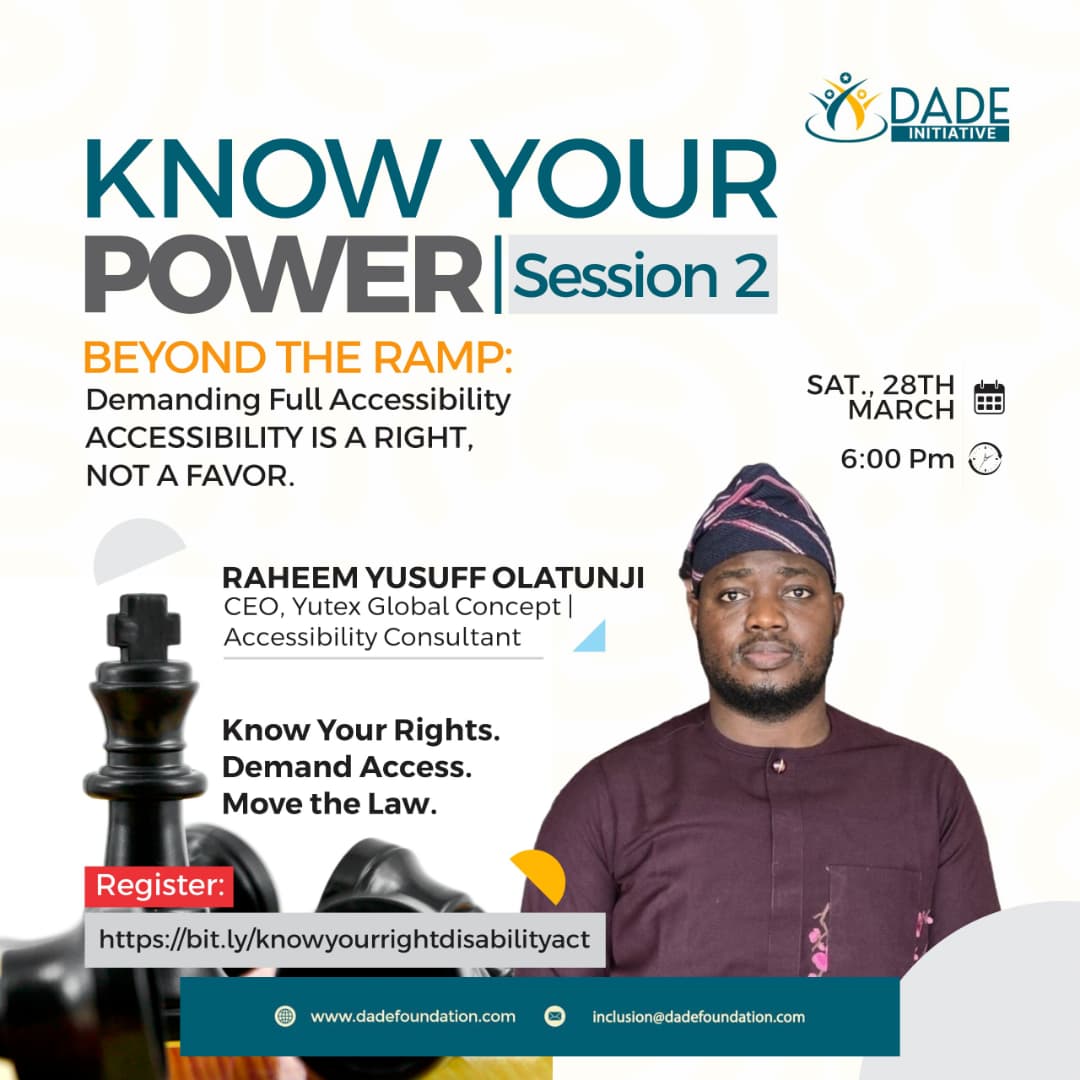 Know Your Power: Beyond the Ramp and Demanding Full Accessibility
