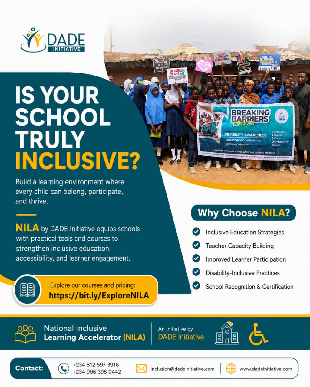 Announcing NILA: Shifting Inclusive Education from Theory to Practice in Mainstream Schools