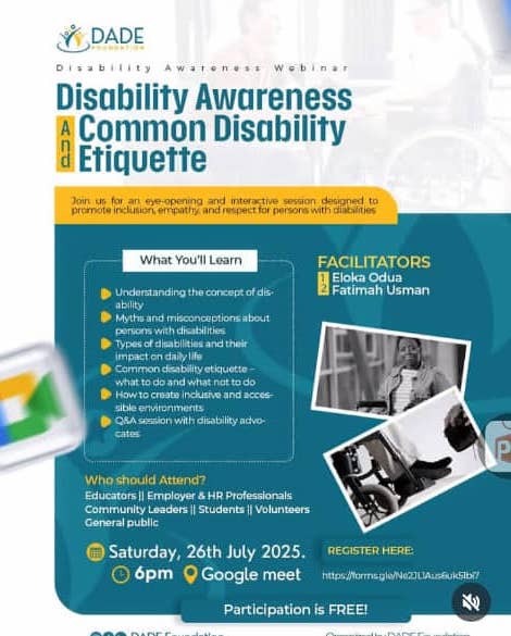 Disability Awareness and Common Disability Etiquettes