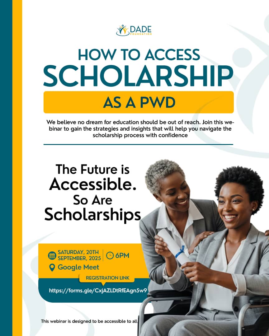 How to Access Scholarships as a  PWD